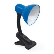 Светильник настольный под лампу на прищепке СНП 21ТС-E27 230В СИНИЙ (с подвесом) IN HOME