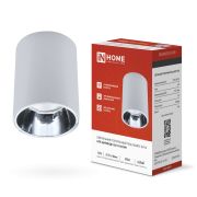 Светильник потолочный НПБ ЦИЛИНДР-GU10-CH/WH под лампу GU10 70x100мм белый IN HOME