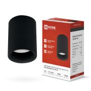 Светильник потолочный НПБ ЦИЛИНДР-GU10-BL/BL под лампу GU10 70x100мм черный IN HOME