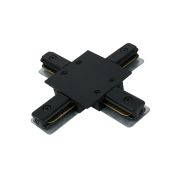 Коннектор шинопровода X-образный XC-B-TL черный серии TOP-LINE IN HOME