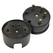 Разъем печной РШ/ВШ карболитовый 25А 380В черный 9112 IN HOME
