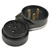 Разъем печной РШ/ВШ карболитовый 32А 250В черный 9114 IN HOME