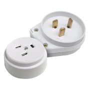 Разъем печной РШ/ВШ 32А 250В пластиковый накладной белый 9123 IN HOME