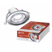 Светильник встраиваемый GX53R-glass RMR-L КРУГ с подсветкой 4К под лампу GX53 зеркальный IN HOME