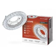 Светильник встраиваемый GX53R-crystal R32L-CC с подсветкой 4К под GX53 Прозрачный/Хром IN HOME