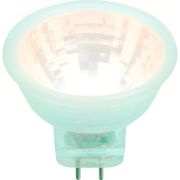 LED-MR11-3W/WW/GU4/220V GLZ21TR  Лампа светодиодная, 220V. Прозрачная. Теплый белый свет (3000K). Картон. ТМ Uniel.