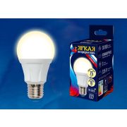 LED-A60 10W/WW/E27/FR PLP01WH Лампа светодиодная. Форма «А», матовая. Серия Яркая. Теплый белый свет (3000K). Картон. ТМ Uniel