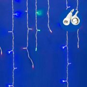 ULD-B3010-200/SWK MULTI IP67 Бахрома светодиодная со статическим свечением, 3м. Соединяемая. 200 светодиодов. Разноцветный свет. Провод белый. TM Uniel.