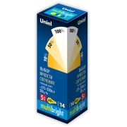 LED-C35-5W/WW/E14/CL/MB GLM10TR Лампа светодиодная. Форма «свеча», прозрачная. Серия Multibright. Теплый белый свет (3000K). 100-50-10. Картон. ТМ Uniel.