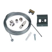 UFB-H42 SILVER 1 POLYBAG Набор для подвесного монтажа трехфазных шинопроводов. Регулируемая длина. Цвет серебряный. ТМ Uniel.