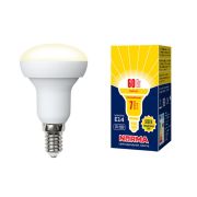 LED-R50-7W/WW/E14/FR/NR Лампа светодиодная. Форма «Рефлектор», матовая. Серия Norma. Теплый белый свет (3000K). Картон. ТМ Volpe
