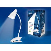 TLD-560 White/LED/280Lm/5000K/Dimmer Светильник настольный «прищепка», 3W. Сенсорный выключатель. Белый. ТМ Uniel