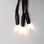 ULD-B3010-200/TBK WARM WHITE IP67 Бахрома светодиодная с эффектом мерцания, 3м. Соединяемая. 200 светодиодов. Теплый белый свет. Провод черный. TM Uniel.