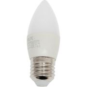 LED-C37-7W/DW/E27/FR/NR Лампа светодиодная. Форма «свеча», матовая. Серия Norma. Дневной белый свет (6500K). Картон. ТМ Volpe