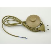 UCX-C20/02A-170 BROWN Сетевой шнур с вилкой и выключателем (напольный). 2А, 500Вт, 1,7м. Коричневый. ТМ Uniel