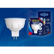 LED-JCDR 6W/NW/GU5.3/FR/DIM PLP01WH Лампа светодиодная, диммируемая. Форма «JCDR», матовая. Серия ЯРКАЯ. Белый свет (4000K). Картон. ТМ Uniel
