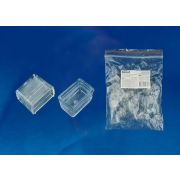 UCW-N21 CLEAR 025 POLYBAG Изолирующий зажим (заглушка) для светодиодных лент ULS-N21 NEON 220В, 8x16мм. Цвет прозрачный, 25 штук в пакете. TM Uniel