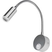 ULT-F21-3W/4000K IP20 SILVER Светильник светодиодный настенный гибкий для интерьерного освещения. 85-265В. Белый свет (4000К). Серебряный. TM Uniel