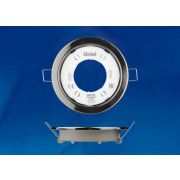 GX53/H2 BLACK CHROME 10 PROM Светильник ультратонкий встраиваемый. В составе набора из 10шт. Корпус черный хром. Картон. TM Uniel.