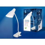 TLD-563 White/LED/360Lm/4500K/Dimmer Светильник настольный, 5W. Сенсорный выключатель. Белый. ТМ Uniel