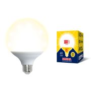 LED-G120-22W/3000K/E27/FR/NR Лампа светодиодная. Форма «шар», матовая. Серия Norma. Теплый белый свет (3000K). Картон. ТМ Volpe.