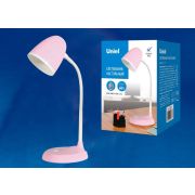 TLI-228 PINK E27 Светильник настольный, 60W. Цоколь Е27.  Механический выключатель. Розовый. ТМ Uniel.