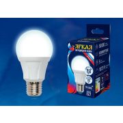LED-A60 18W/4000K/E27/FR PLP01WH Лампа светодиодная. Форма «А», матовая. Серия Яркая. Белый свет (4000K). Картон. ТМ Uniel.
