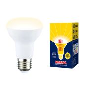 LED-R63-11W/3000K/E27/FR/NR Лампа светодиодная. Форма «Рефлектор», матовая. Серия Norma. Теплый белый свет (3000K). Картон. ТМ Volpe