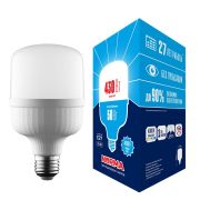 LED-M80-50W/4000K/E27/FR/NR Лампа светодиодная, матовая. Серия Norma. Белый свет (4000K). Картон. ТМ Volpe.