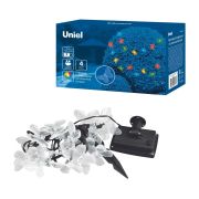 USL-S-129/PT4000 BUTTERFLIES  Садовая гирлянда на солнечной батарее «Бабочки». 20 светодиодов. Разноцветный свет. 1*АА Ni-Mh аккумулятор в/к. IP44. TM Uniel.