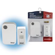 UDB-091W-R1T1-36S-WH Звонок электронный, 220В. 36 мелодий. Блистер. Белый. ТМ Uniel
