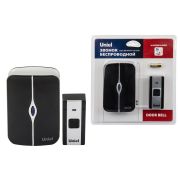 UDB-093W-R1T1-36S-BL/WH Звонок электронный, 220В. 36 мелодий. Блистер. Черный с белым. ТМ Uniel