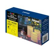 ULD-F052 RGB RC CANDLE SET3 Фигура светодиодная «Свеча» на батарейках 2АА (не в/к), в составе набора из 3 штук. 1 светодиод. RGB свет. Пульт ДУ (в/к). TM Uniel