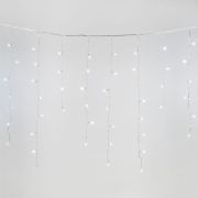 ULD-B20007-480/DTA/RC WHITE IP44 Бахрома светодиодная, 20м. С пультом. 480 светодиодов. Белый свет. Провод прозрачный. ТМ Uniel