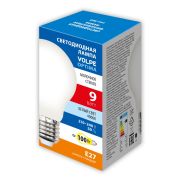 LED-A60-9W/4000K/E27/FR/SLF Лампа светодиодная. Форма «A», матовая. Белый свет (4000K). ТМ Volpe