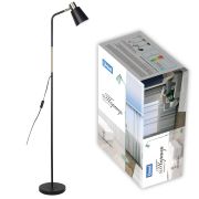 UML-T700 E27 BLACK Торшер напольный под лампу Е27, 40W, с регулировкой наклона. Механический выключатель. Черный. ТМ Uniel