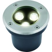 ULU-B10A-3W/2700K IP67 GREY Светильник светодиодный уличный. Архитектурный встраиваемый. Теплый белый свет (2700К). Корпус серый. TM Uniel.