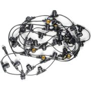 UDL-K110 40/E27/10M IP65 BLACK BELT-LIGHT Гирлянда Белт-лайт, 10 м + 1,5м сетевой шнур. 40 патронов E27, шаг 25см. Чёрная. TM Uniel.
