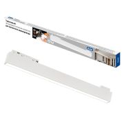 ULB-M70-20W/4000K/35 WHITE Светильник-прожектор линейный светодиодный трековый. Для магнитных шинопроводов. 2000 Лм. Белый свет (4000К). Белый. ТМ Uniel