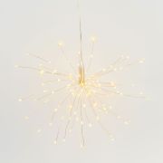 ULD-H3030-150/DTA/3AA/RC WARM WHITE IP20 FIREWORKS Фигура светодиодная «Фейерверк» на батарейках 3AA (не в/к), 30х30см. Подвесная. 120 светодиодов. Теплый белый свет. Пульт ДУ (в/к). Провод прозрачный. TM Uniel