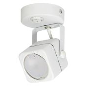 DLC-S613 GU10/B WHITE Светильник декоративный накладной, серия Sotto. Без лампы, цоколь GU10. Выкл. на корпусе. Металл. Белый. TM Fametto