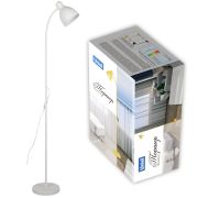 UML-T701 E27 WHITE Торшер напольный под лампу Е27, 60W, с регулировкой наклона. Механический выключатель. Белый. ТМ Uniel