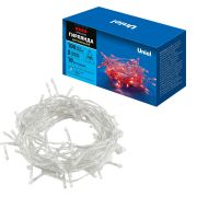 ULD-S1000-100/DTA RED IP20 Гирлянда светодиодная, 10м. 100 светодиодов. Красный свет. Провод прозрачный. ТМ Uniel