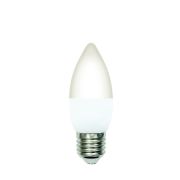 LED-C37-7W/4000K/E27/FR/SLS Лампа светодиодная. Форма «свеча», матовая. Белый свет (4000K). ТМ Volpe