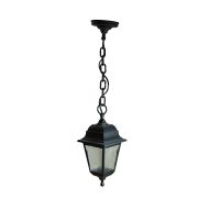 UUL-A01H 60W/E27 IP44 BLACK SILVER Светильник уличный, под лампу Е27. Архитектурный подвесной. Корпус темно-серебристый. TM Uniel