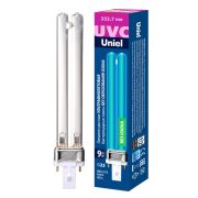 ESL-PL-9/UVCB/G23/CL Лампа люминесцентная ультрафиолетовая бактерицидная. Спектр UVC 253,7нм. Картон. ТМ Uniel