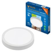 ULM-Q241 18W/4000K WHITE Светильник светодиодный накладной круглый. Белый свет (4000К). Корпус белый. ТМ Volpe