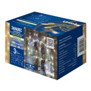 ULD-C3020-264/TTK WARM WHITE IP44 Занавес светодиодный с эффектом мерцания, 3х2м. 264 светодиода. Теплый белый свет. Провод прозрачный. TM Uniel