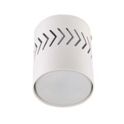 DLC-S617 GX53 WHITE Светильник декоративный накладной, серия Sotto. Без лампы, цоколь GX53. Доп. светодиодная подсветка 3Вт. Металл. Белый. TM Fametto