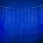 ULD-B6007-300/DTA BLUE IP44 Бахрома светодиодная, 6м. 300 светодиодов. Синий свет. Провод прозрачный. ТМ Uniel